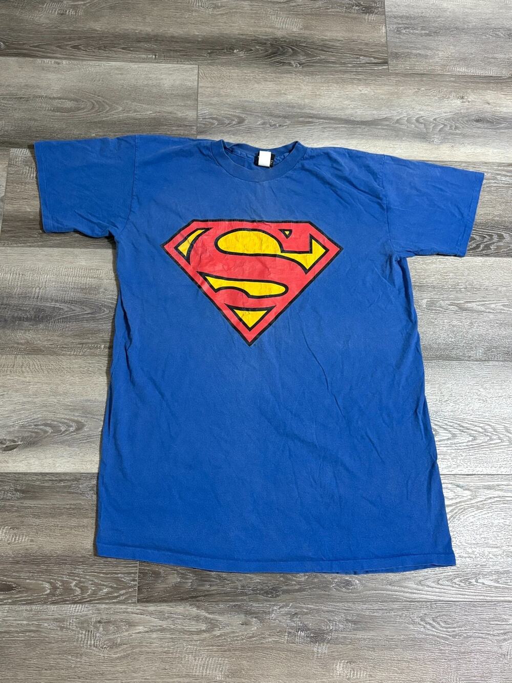 Vintage 1996 DC Comics Superman Faster Than A Bullet Shirt Superhero - OSFA